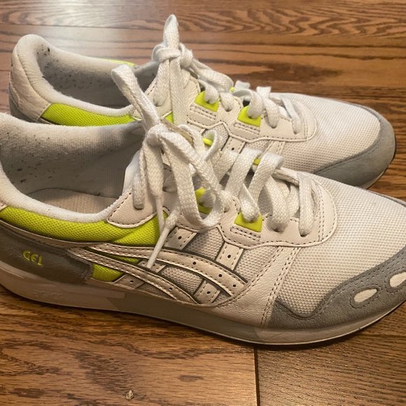 Asics Gel Running Shoe White Neon Yellow 40 - Picture 1 of 4